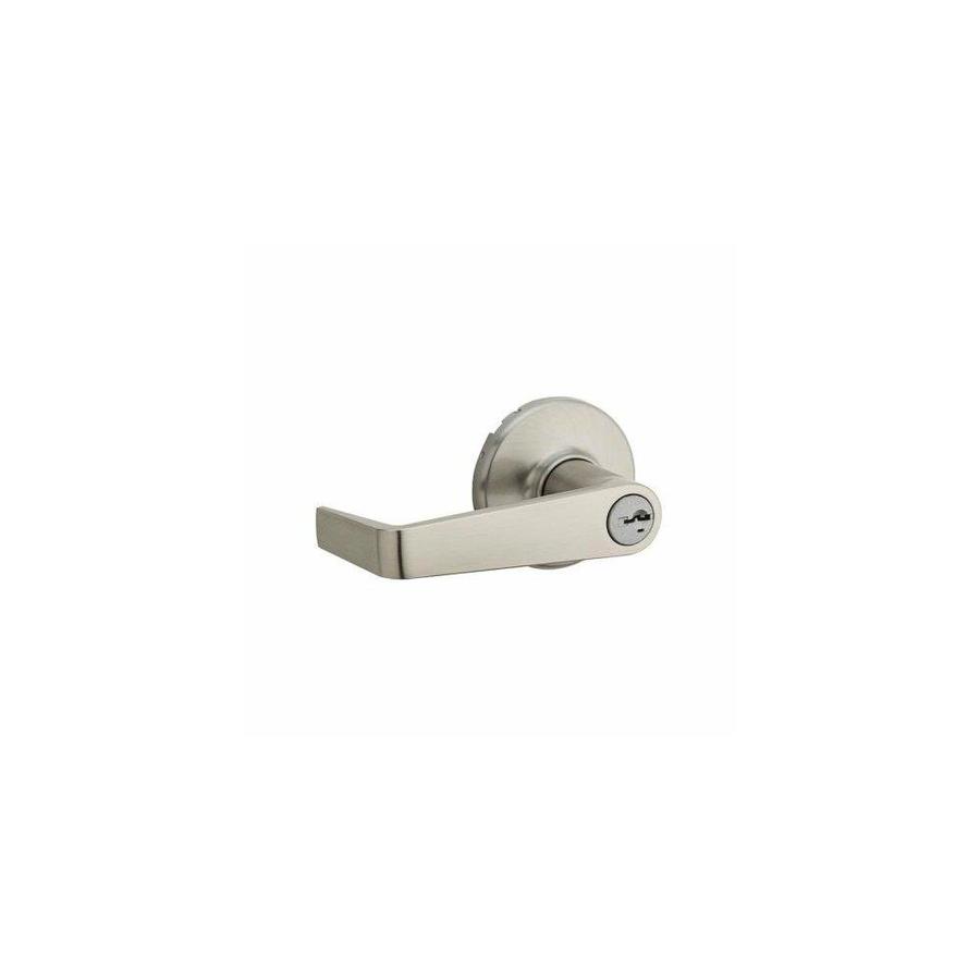 Kwikset Kwikset 781KNL15S Kingston Light Commercial Storeroom Lock Smart Key Satin Nickel at
