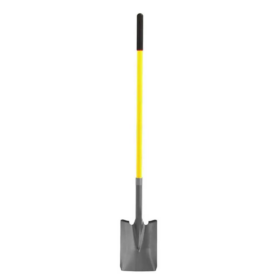 Bon Tool 48 in. Closed Back Square Point Shovel with Fiberglass Handle