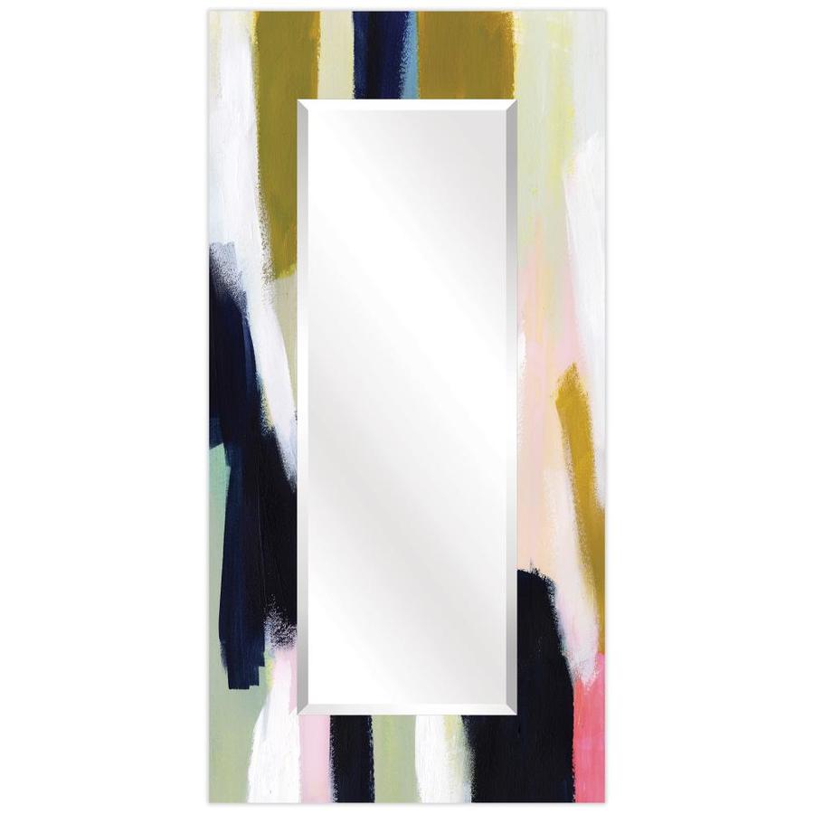 Empire Art Direct Tempered Glass Frame Wall Mirror 72in L x 36in W