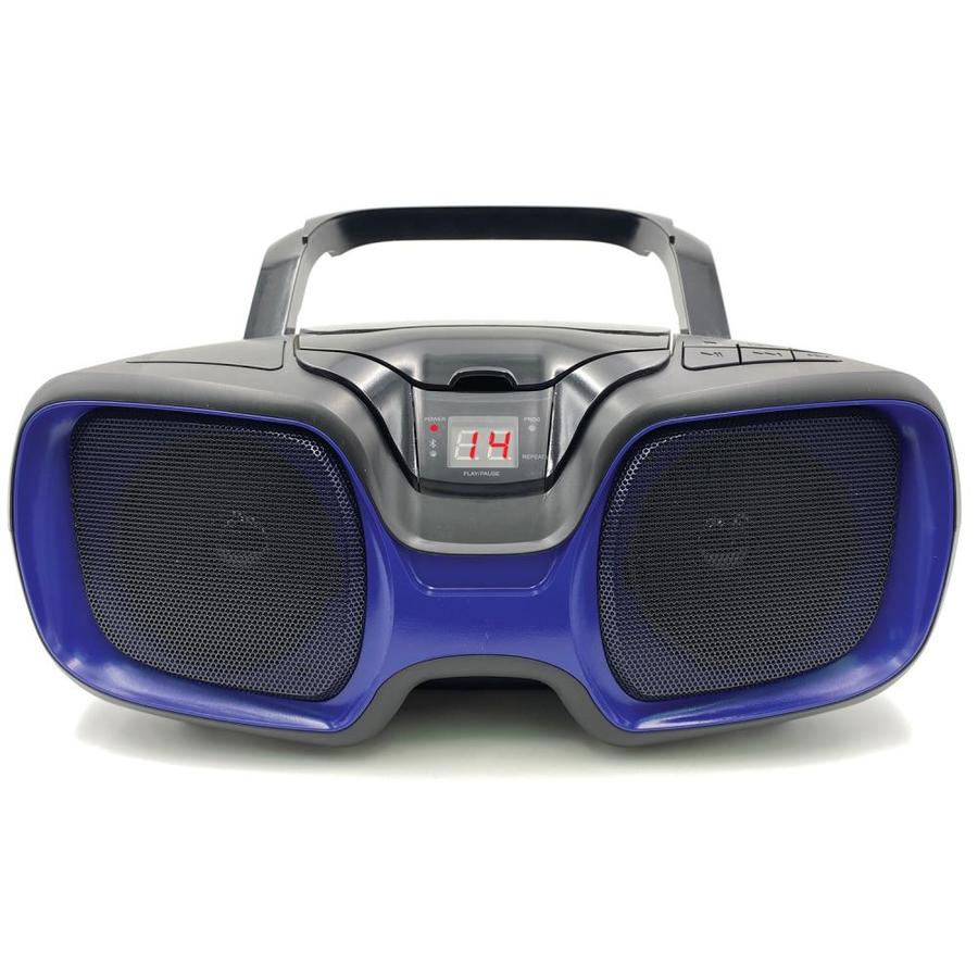 SYLVANIA Bluetooth Portable CD AM/FM Radio Boombox (Blue) in the Boomboxes & Radios department