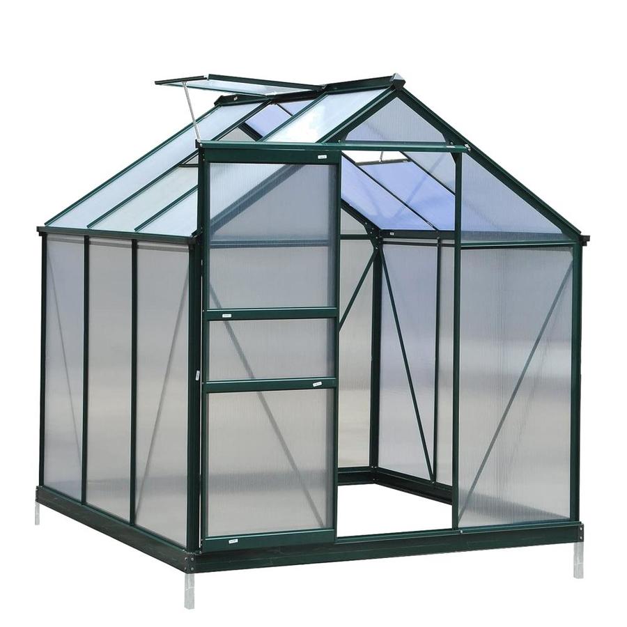 VEIKOUS 6ft L x 6ft W x 6.4ft H Greenhouse Kit Greenhouse in the