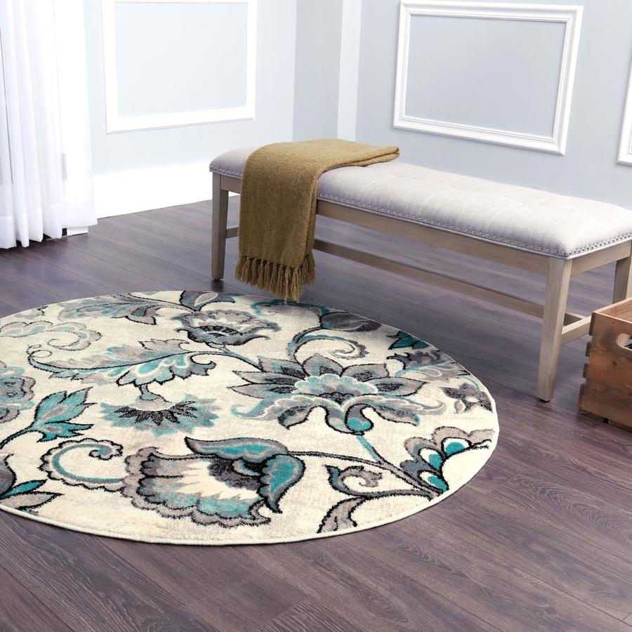 Home Dynamix Boho Odesa 7 x 7 Blue Indoor Area Rug in the Rugs