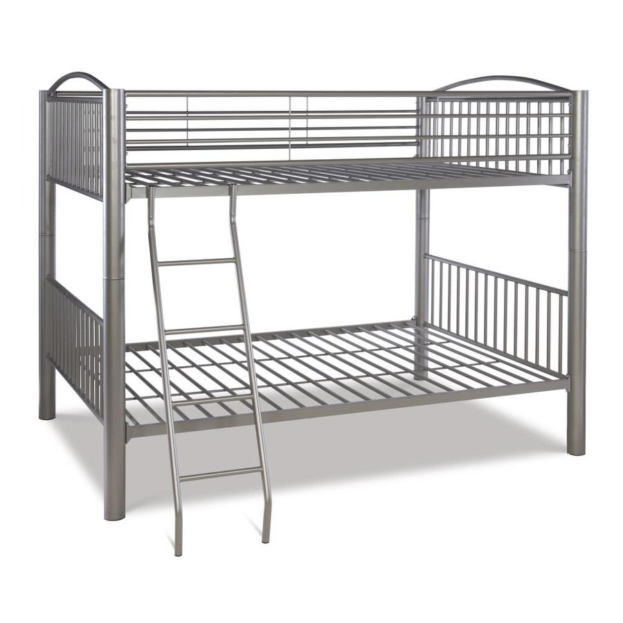 Powell Heavy Metal Pewter Full Over Full Bunk Bed in the Bunk Beds