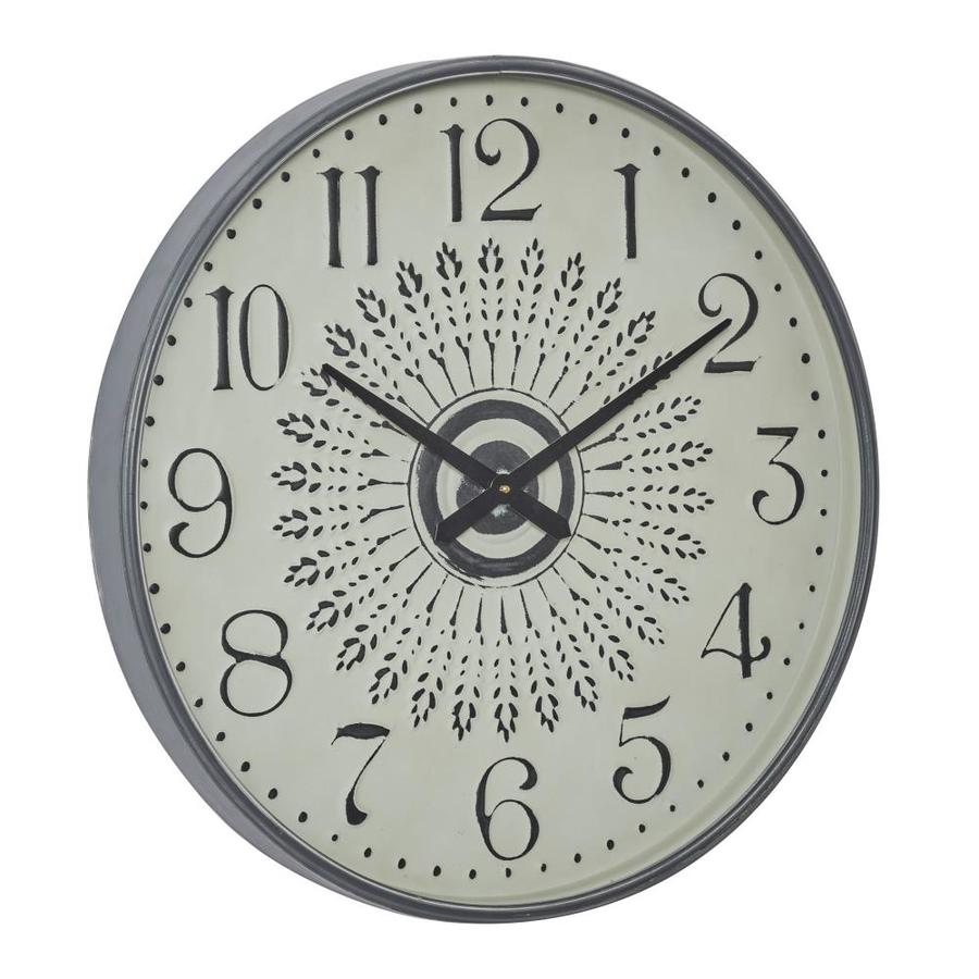 Grayson Lane Large Round Metal Wall Clock 28in x 28in in the Clocks
