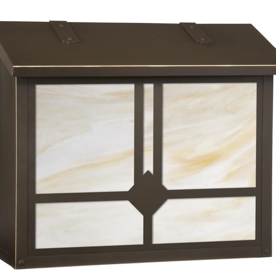 America's Finest Americas Finest Lighting AF33BZCH Raymond Large Mailbox, Champagne