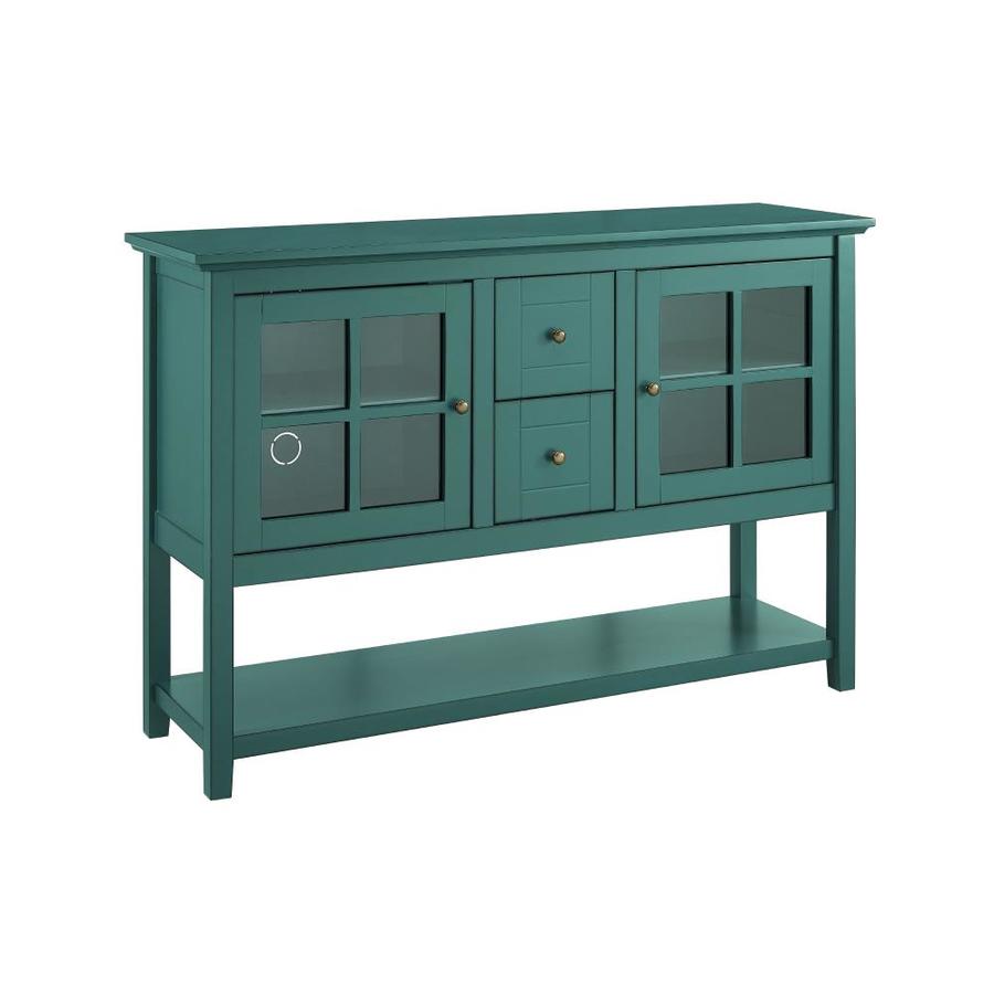 Walker Edison Dark Teal TV Stand in the TV Stands department at