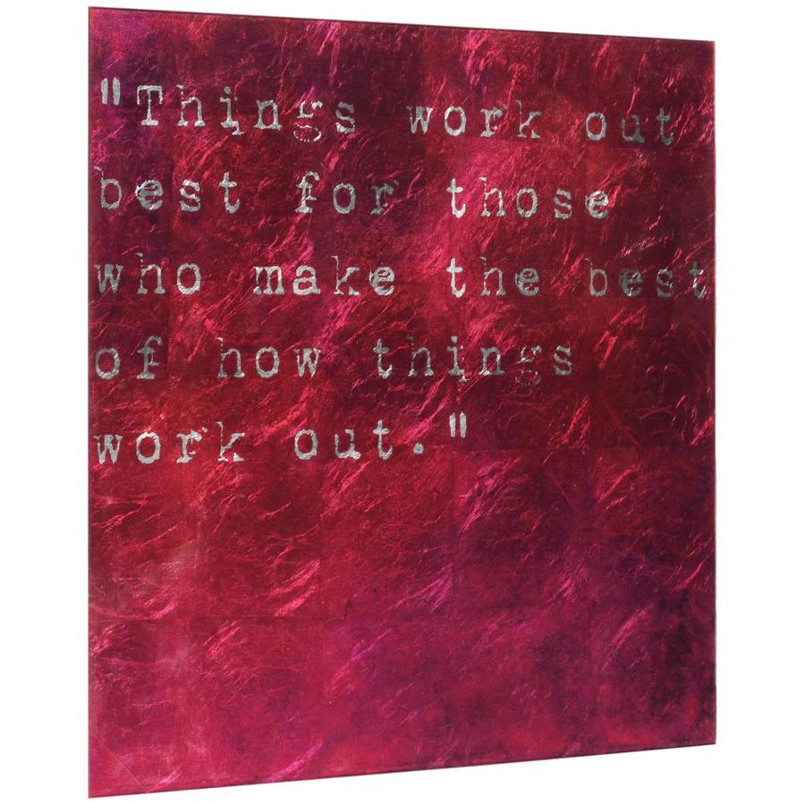 Empire Art Direct Wall Art 24 x 24 Make the Best Reverse Printed