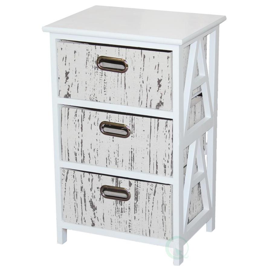 Vintiquewise Wood Storage Chest Nightstand in the Storage Cubes