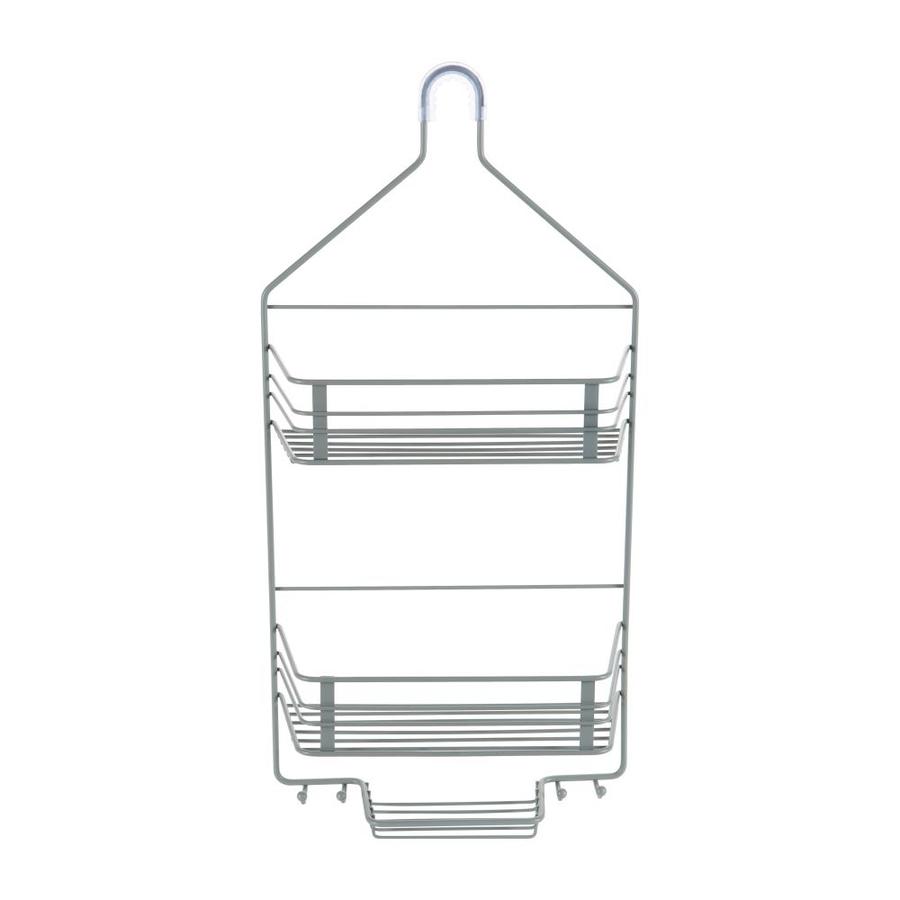 Bath Bliss Bath Bliss 2 Tier Shower Caddy in Grey in the Hanging Shower
