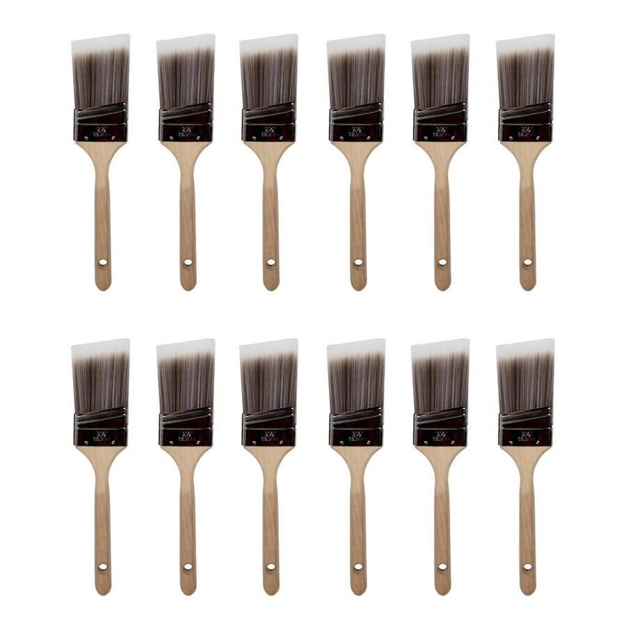 ACTION1 12Pack Paint Brush Actual) in the Paint Brushes department at