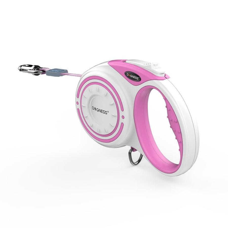 Dogness Smart Retractable LeashRomantic PinkXL in the Pet Leashes