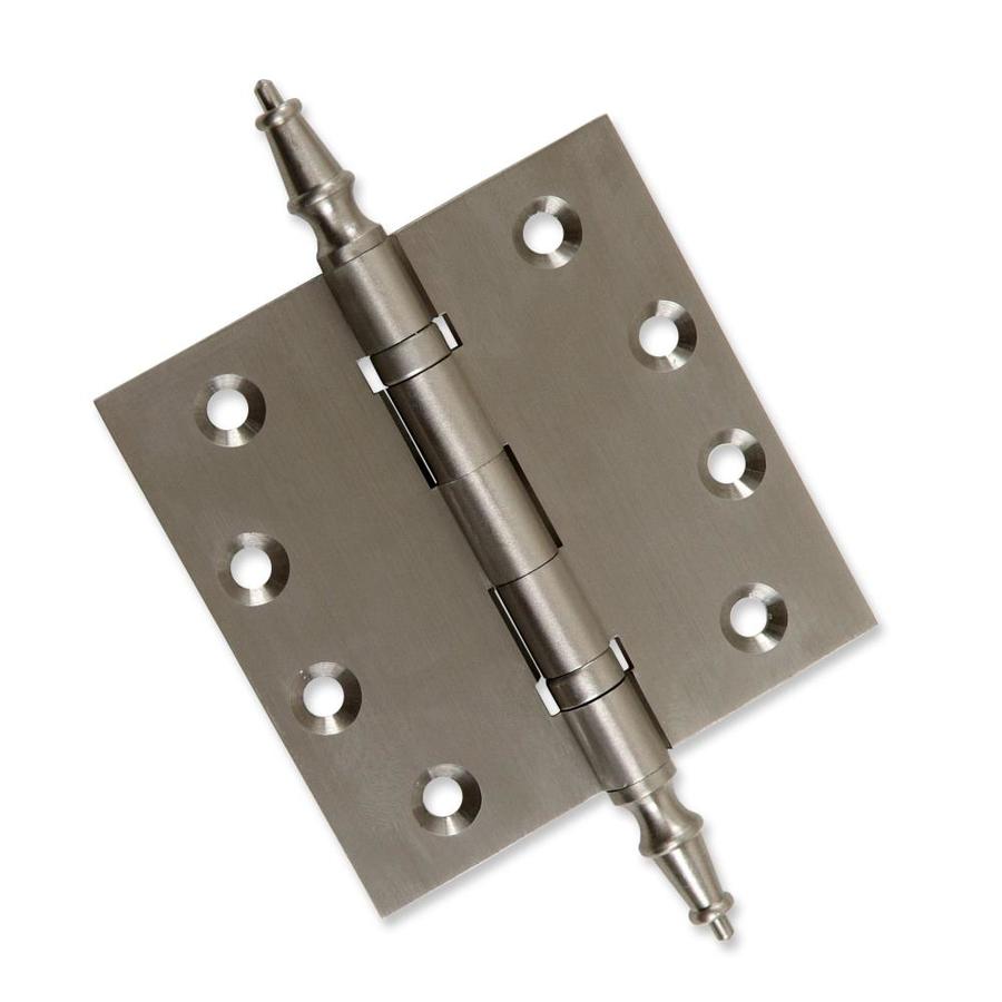 EMBASSY 4 x 4 Solid Brass Ball Bearing Hinge Satin Nickel (US15