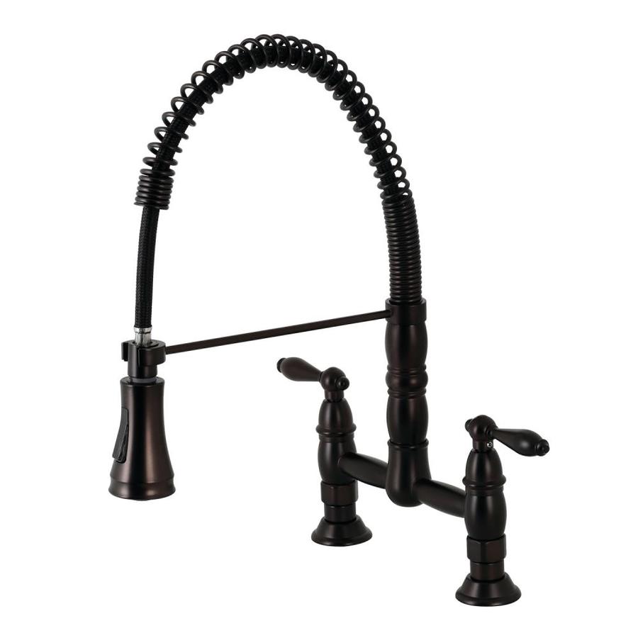 Kingston Brass Heritage OilRubbed Bronze 2Handle Deck