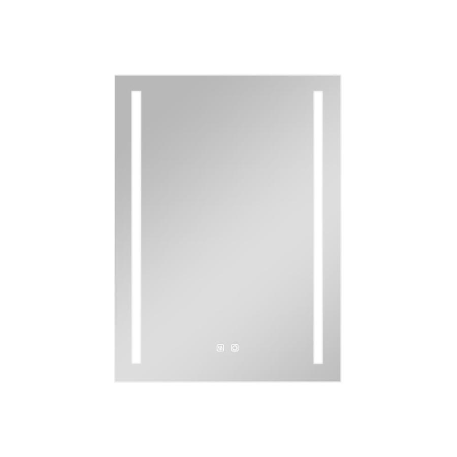 CASAINC Frameless LED bathroom mirror 24in Lighted LED Fog Free Siver Rectangular Frameless