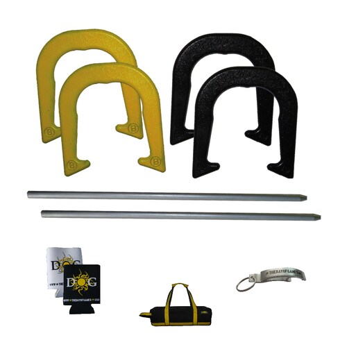 Day of Games Outdoor Horseshoes Party Game with Case at