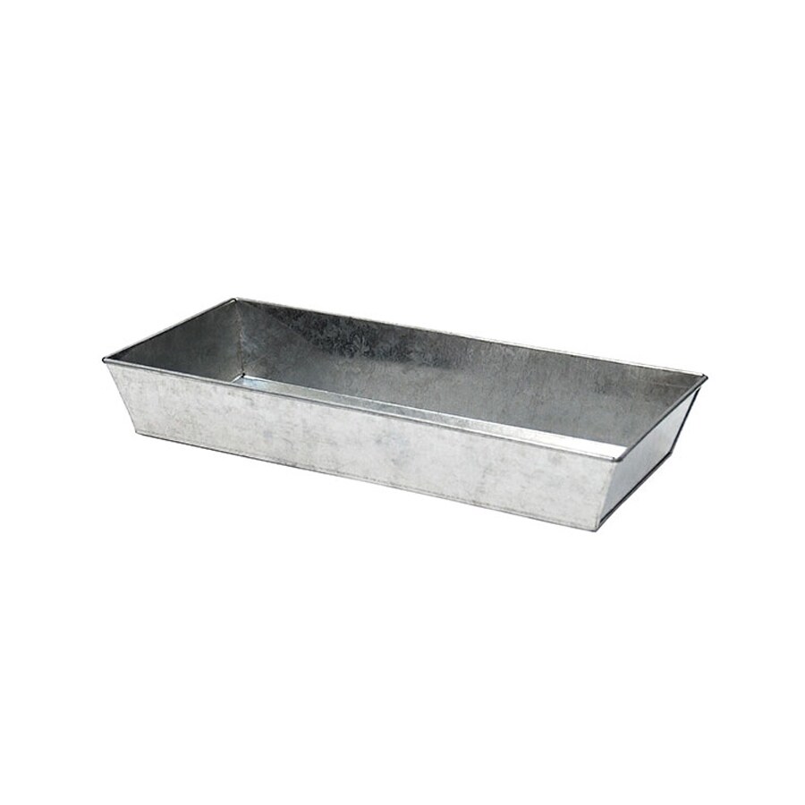 ACHLA Designs 19.75in W x 3in H Galvanized Metal Rectangular Planter
