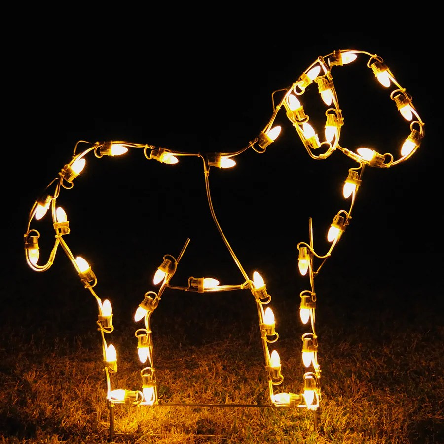 Holiday Lighting Specialists 3.33ft Lamb Outdoor Christmas Decoration