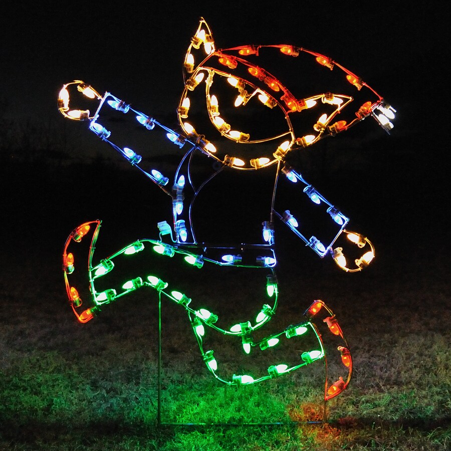Holiday Lighting Specialists 5ft Running Elf Outdoor Christmas