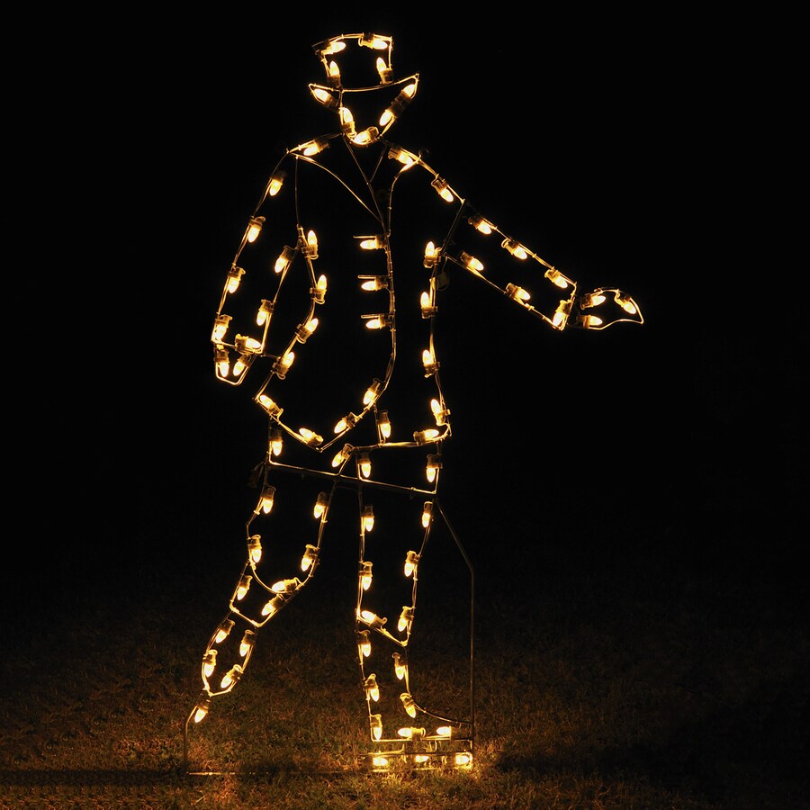Holiday Lighting Specialists 6.75ft Victorian Skating Man Outdoor