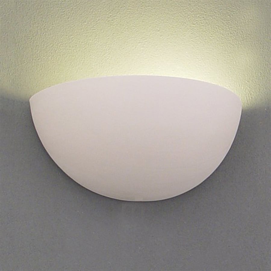 Shop Ameritec Lighting Quarter Sphere 11in W 1Light Paintable bisque
