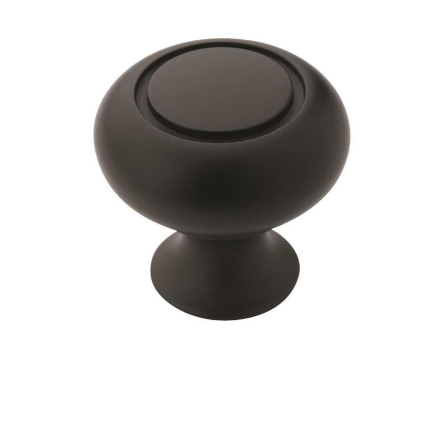 Amerock Allison Flat Black Round Knob in the Knobs