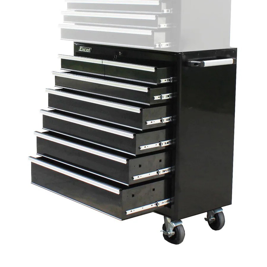 Shop Excel 41.7in x 36.6in 7Drawer BallBearing Steel Tool