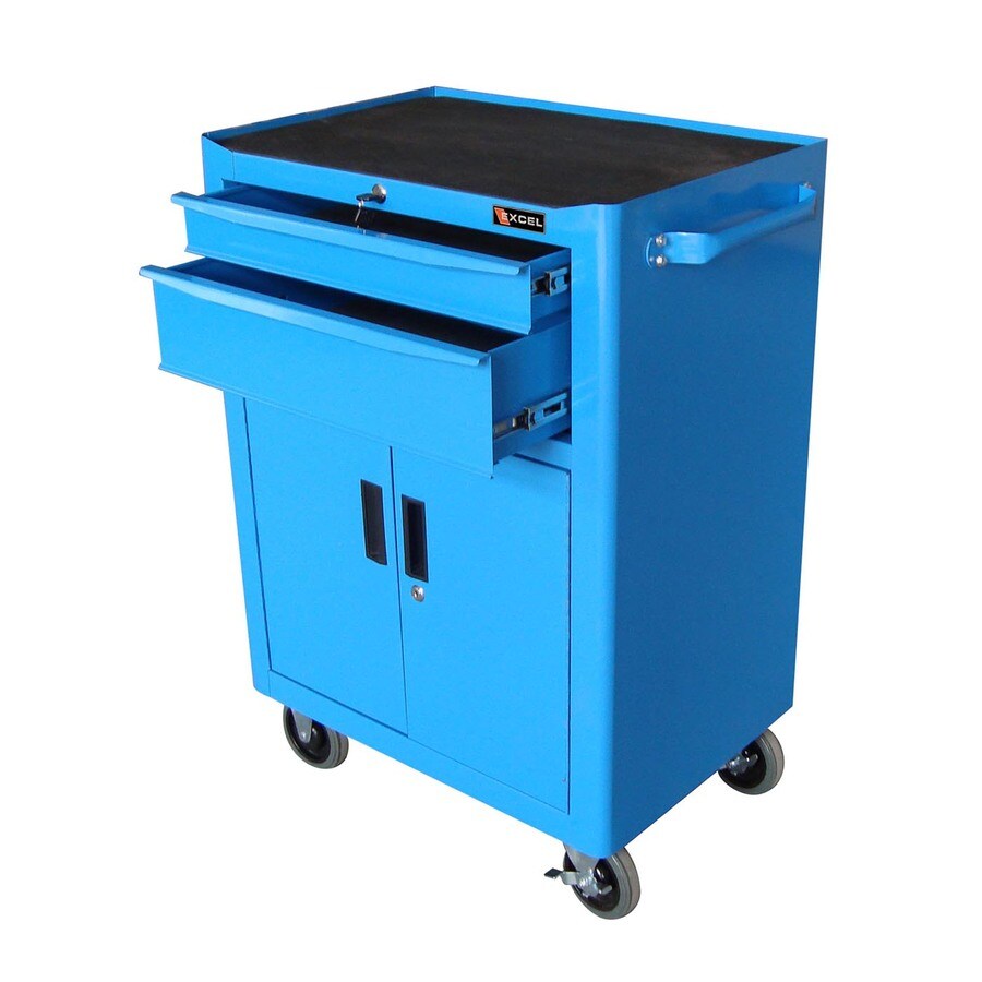 Shop Excel 26in W x 37.2in H 2Drawer Ballbearing Steel Tool