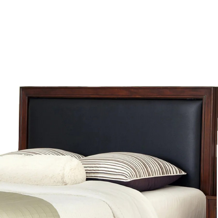 Shop Home Styles Duet Rustic Cherry/Black Queen Bonded Leather