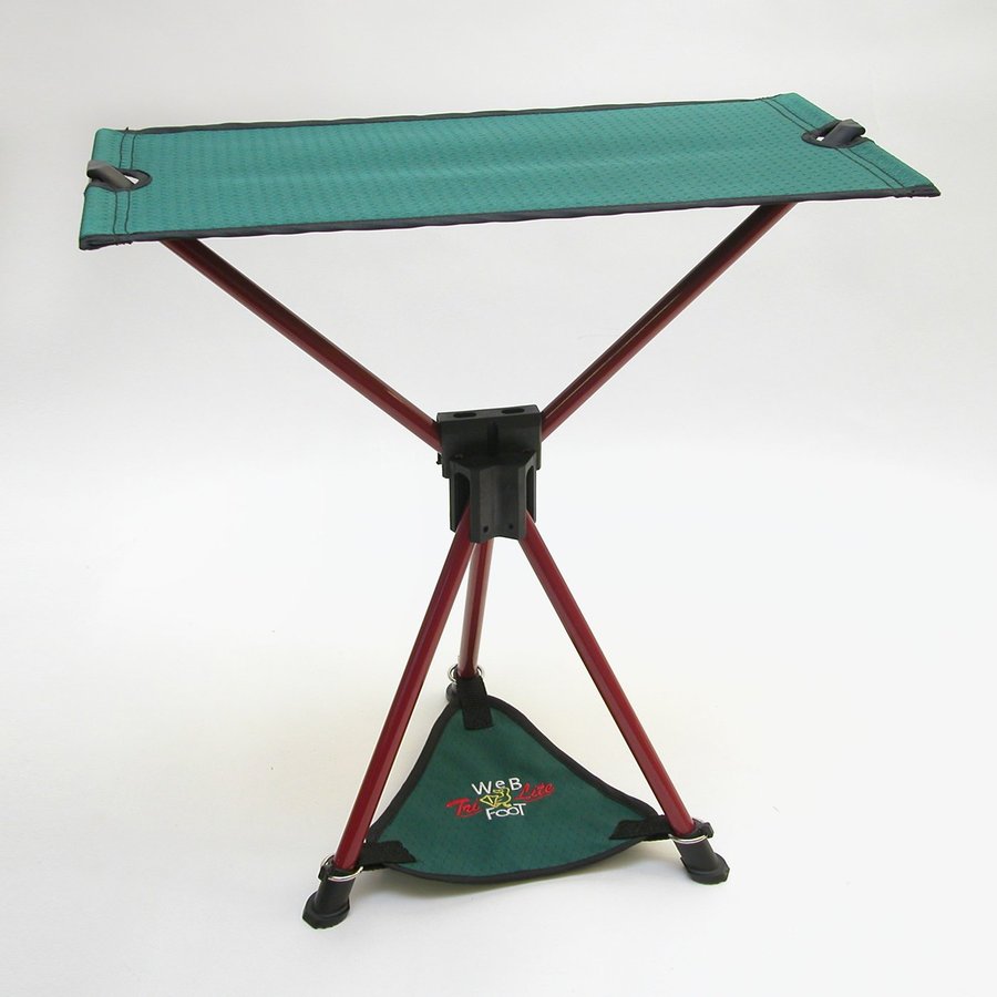 Byer of Maine Spruce Green/Red Steel Folding Camping Chair in the Beach
