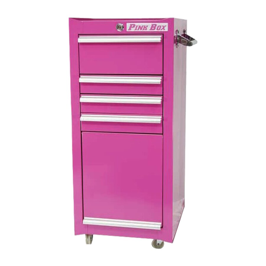 Original Pink Box 36.38in x 18.38in 4Drawer BallBearing Pink Steel