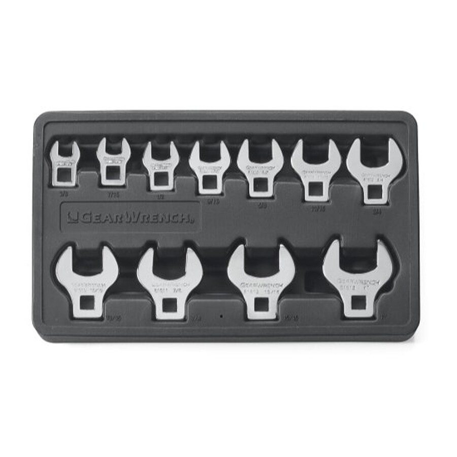 Shop KD Tools 11Piece Crowfoot Polished Chrome Standard (SAE) Wrench