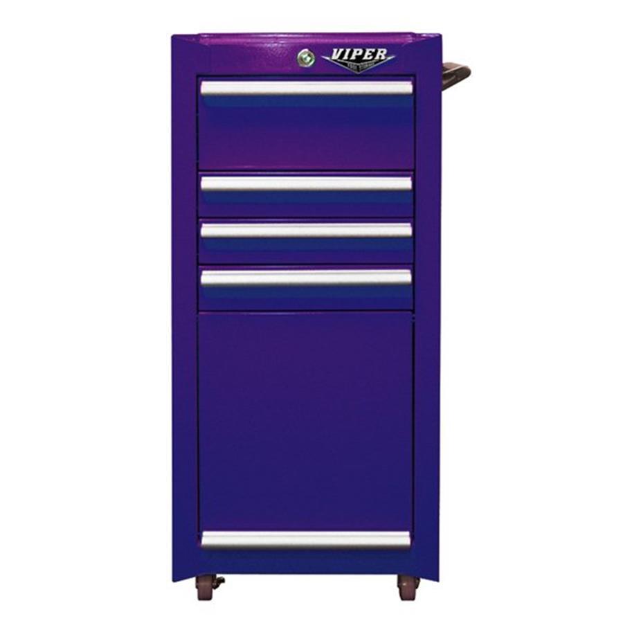 Viper Tool 18in W x 36.5in H 4Drawer Steel Tool (Purple) at