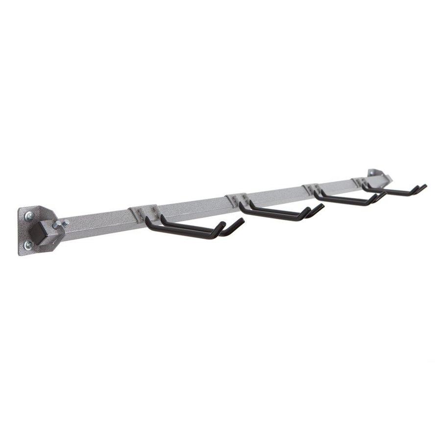 Monkey Bar 51in Gray Steel Ski Hanger in the Garage Storage Hooks