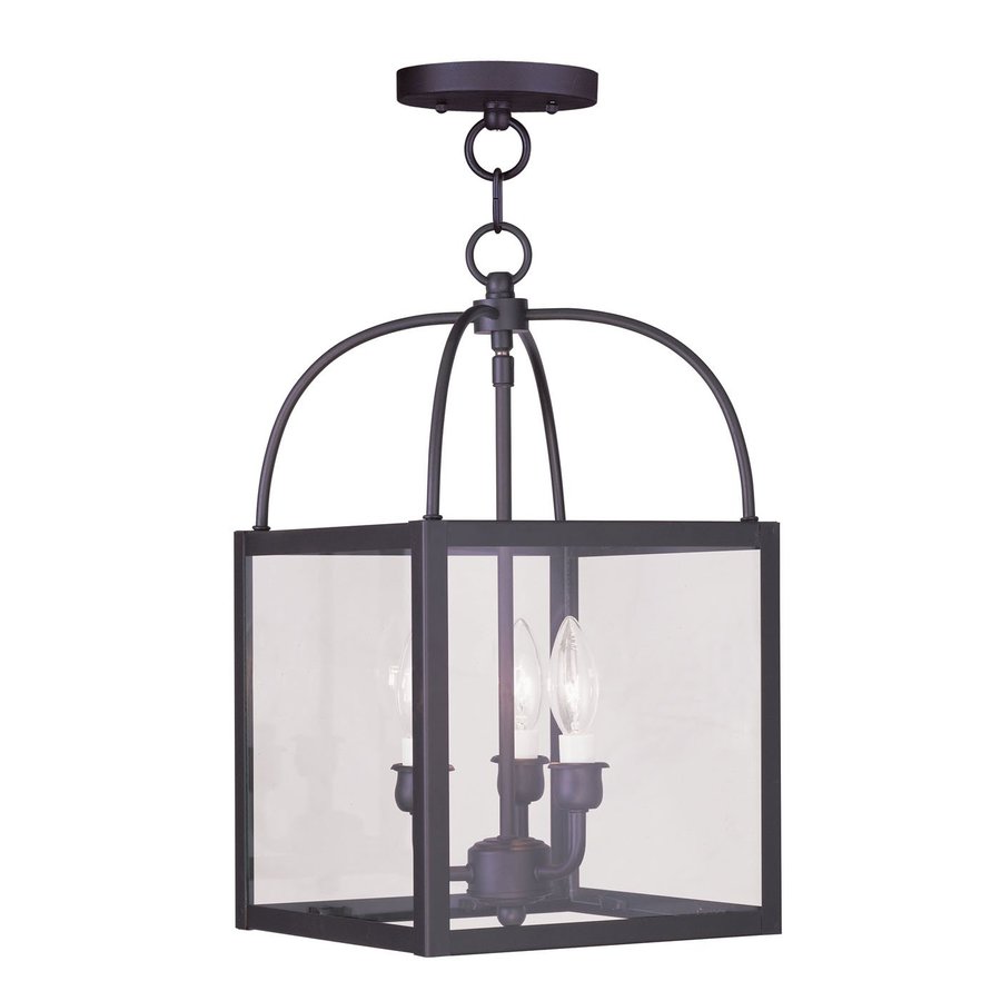 Shop Livex Lighting Milford 10in Bronze Rustic Single Clear Glass