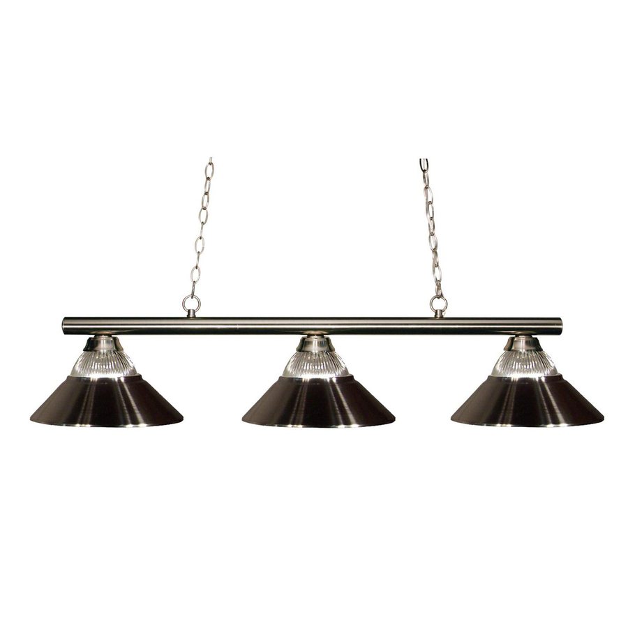 ZLite Sharp Shooter Brushed Nickel Pool Table Lighting in the Pool