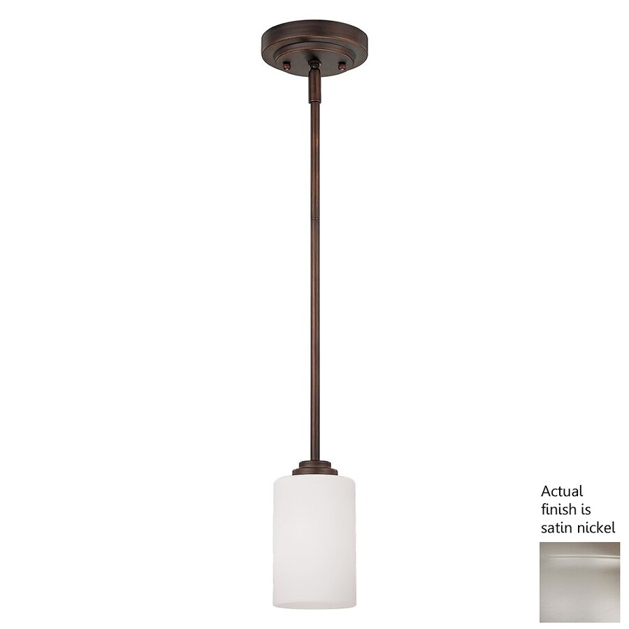 Shop Millennium Lighting Bristo Nickel Mini Modern Etched Glass
