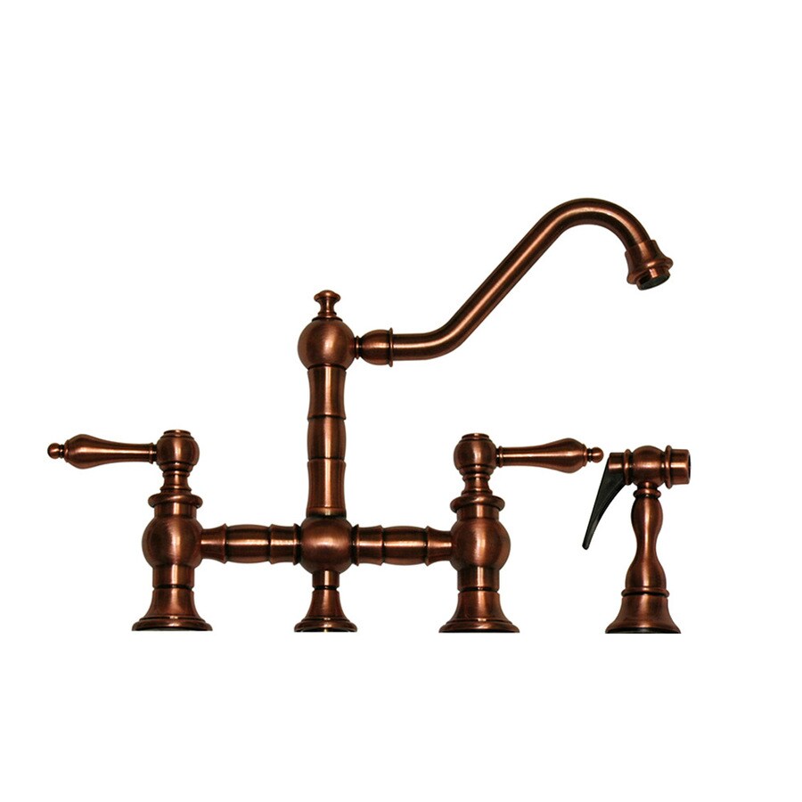 Whitehaus Collection Vintage III Antique Copper 2Handle Deck Mount