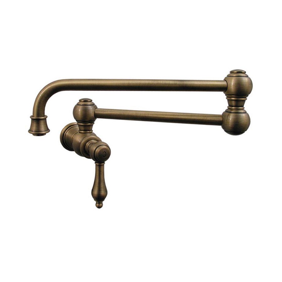 Whitehaus Collection Vintage III Antique Brass 1Handle Wall Mount Pot