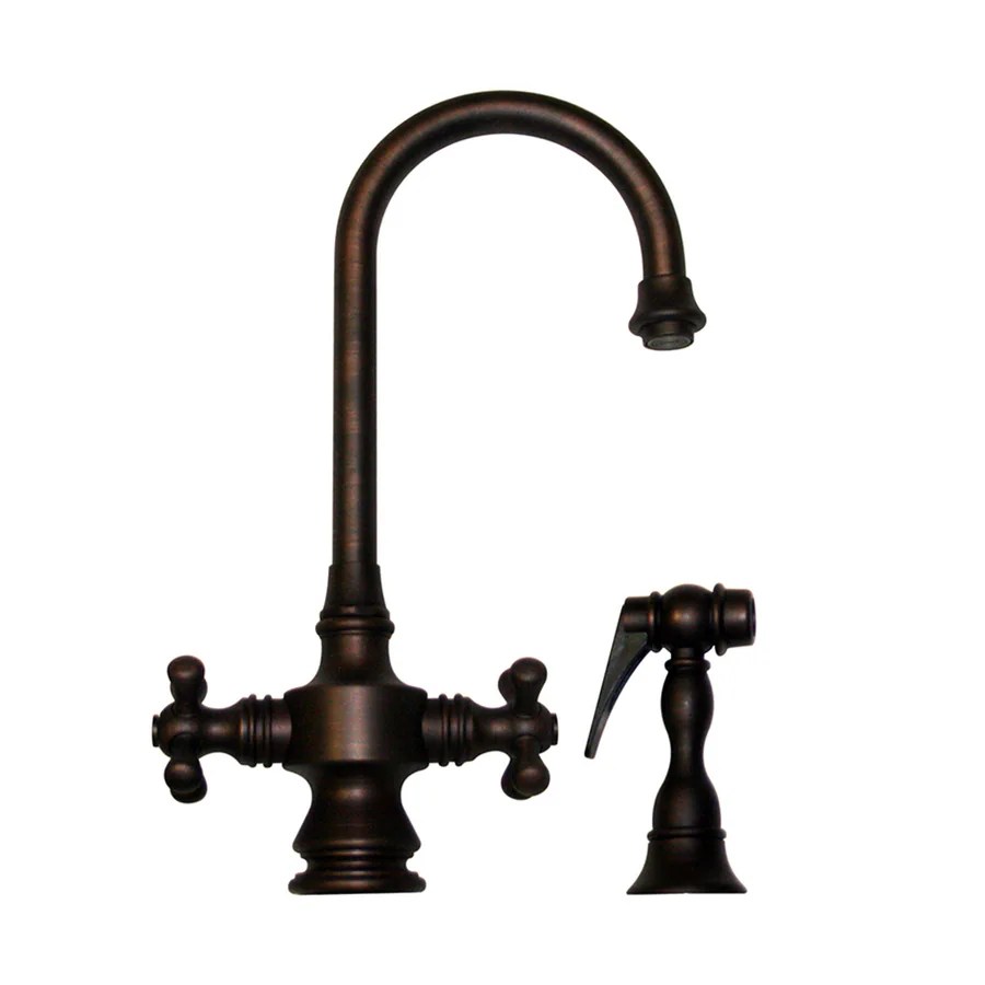 Whitehaus Collection Vintage III Mahogany Bronze 2Handle