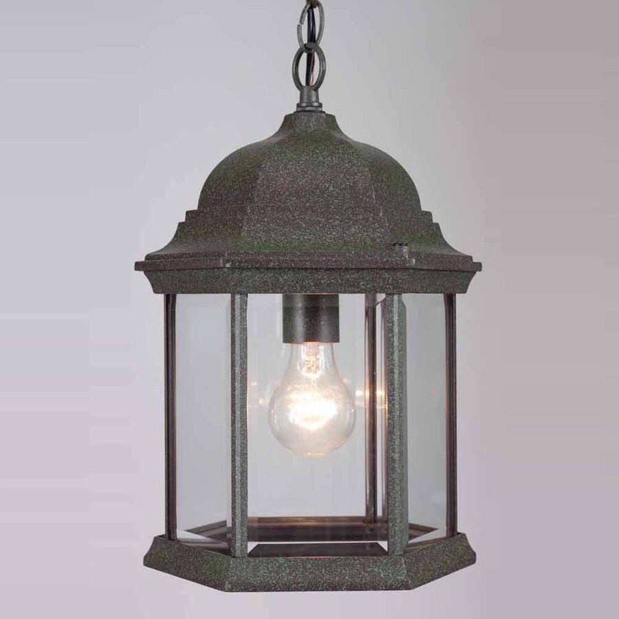 Shop Volume International 14.75in Mottled Verde Green Outdoor Pendant