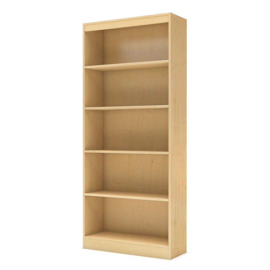 South Shore Furniture Axess 5 Shelf Bookcase South Shore Furniture Axess Natural Maple 5Shelf Bookcase at