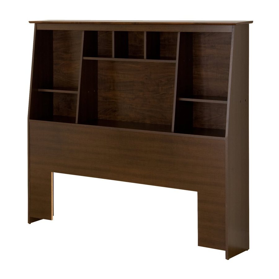 Prepac Espresso Full/Queen SlantBack Bookcase Headboard at