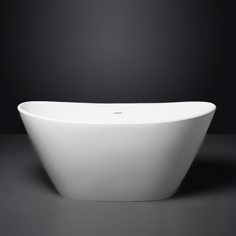 Shop Aquatica Purescape Aquastone Matte White Natural Stone Composite