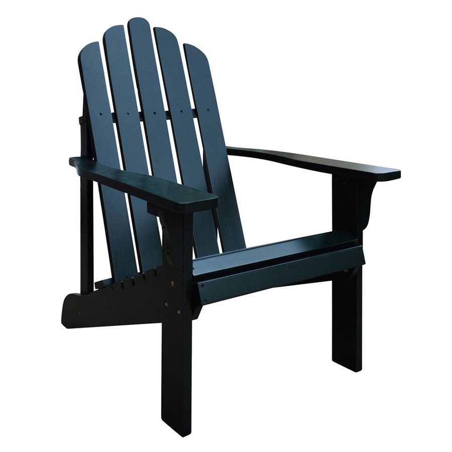 Shine Company Marina Dark Green Cedar Patio Adirondack Chair at