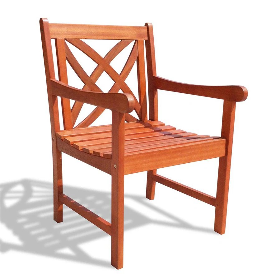 Shop VIFAH Eucalyptus Patio Dining Chair at