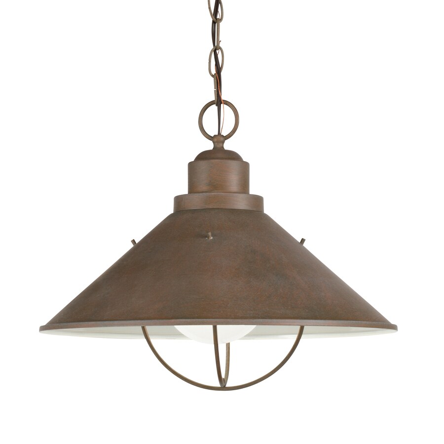Shop Kichler Lighting Seaside 13.25in Olde Brick Outdoor Pendant Light