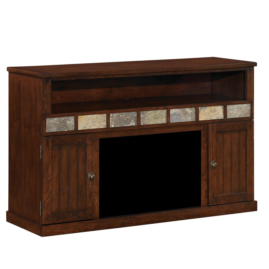 Shop ClassicFlame Margate Caramel Oak Rectangular Fireplace TV Stand at