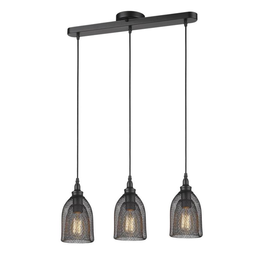 BELDI Mesh Black MultiLight Industrial Teardrop Pendant Light at