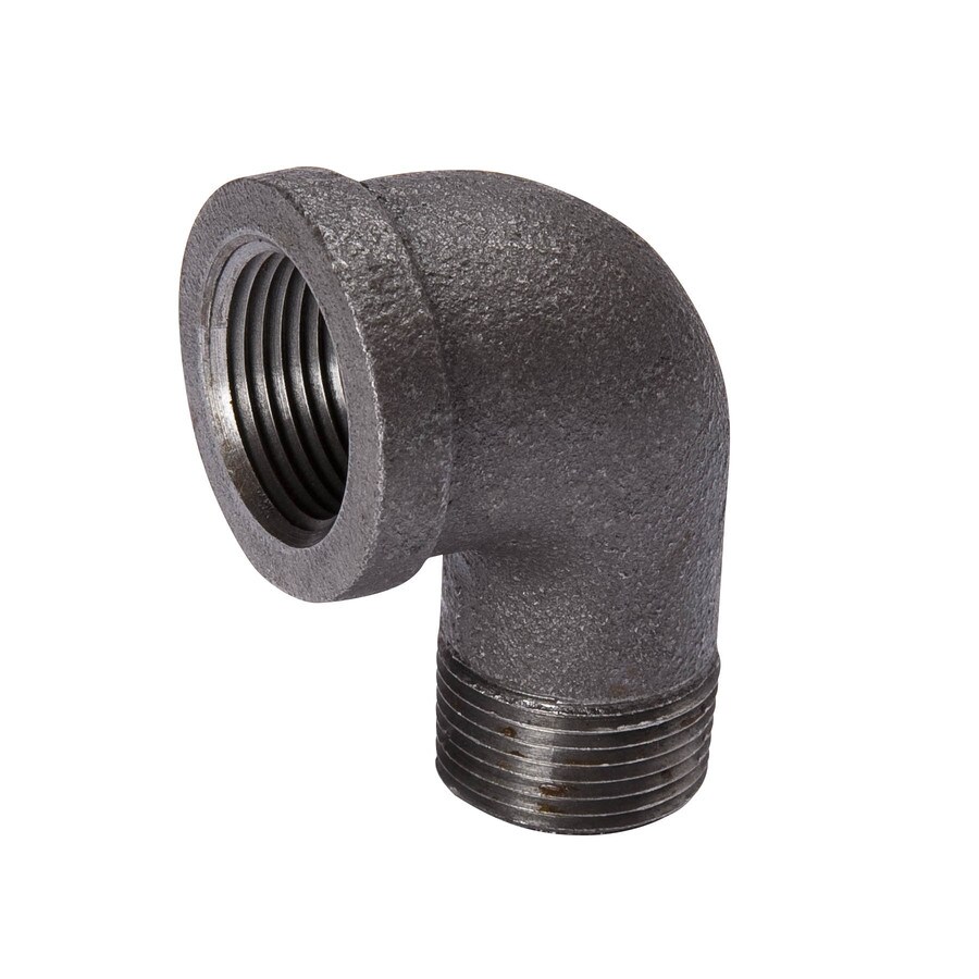 B&K 1/4in dia 90Degree Black Iron Elbow Fitting at