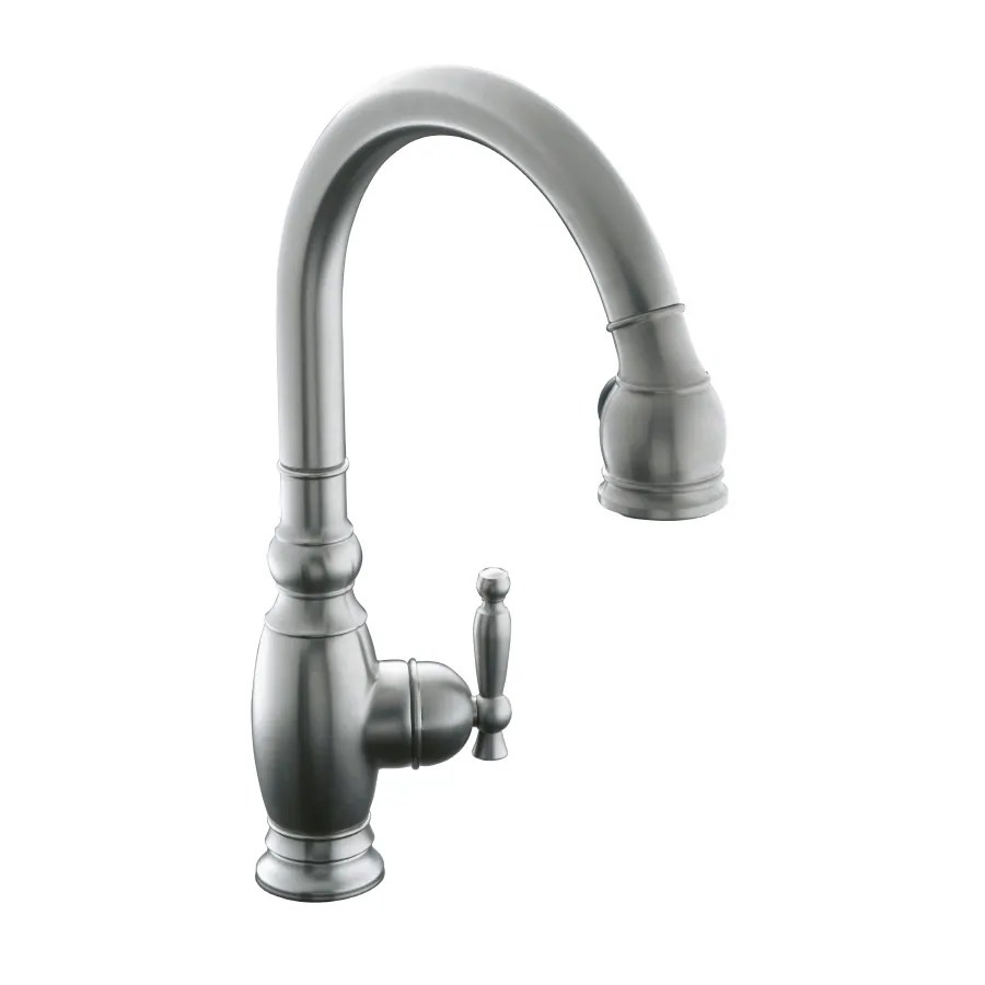 Shop KOHLER Vinnata Vibrant Stainless 1Handle PullDown